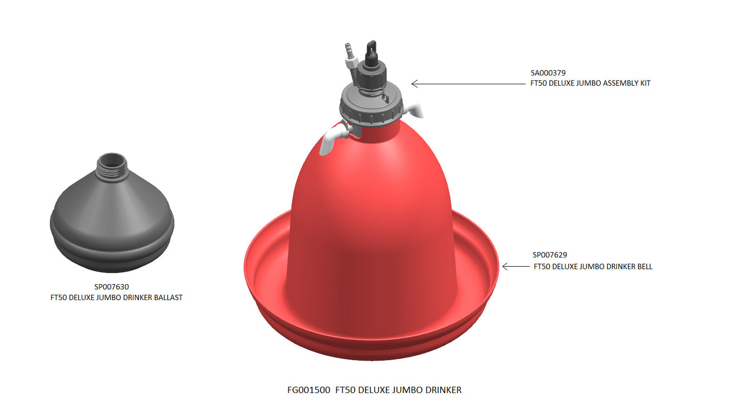 FT50 Deluxe Jumbo Drinker Set