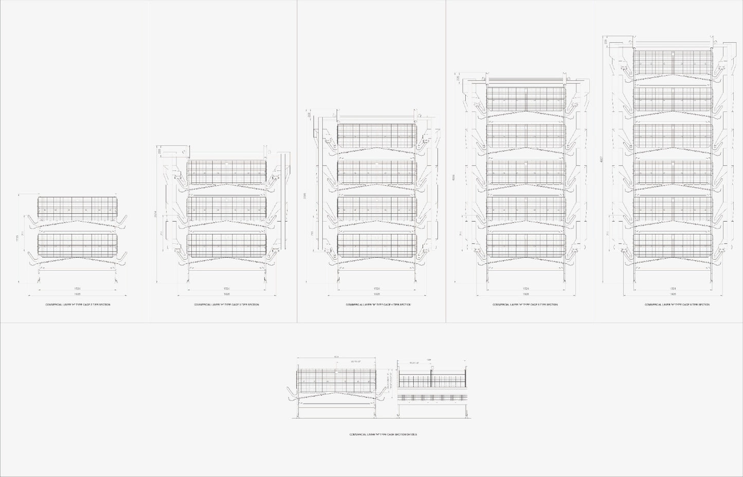 FT660 H-Type Commercial Layer Cages