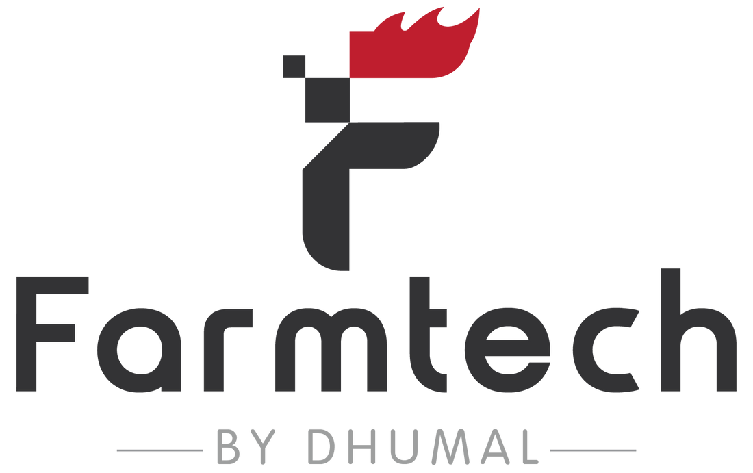 Farmtech logo with a red and black design on a white background