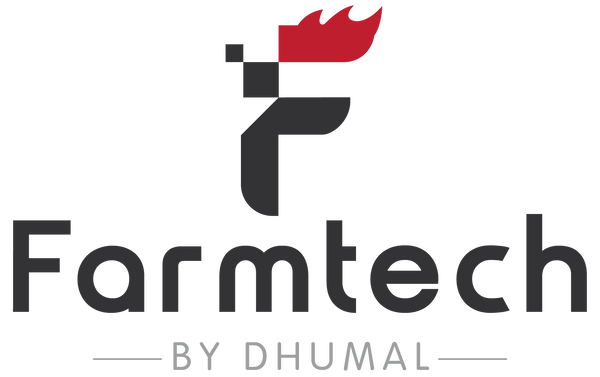 Farmtech logo with a red and black design on a white background