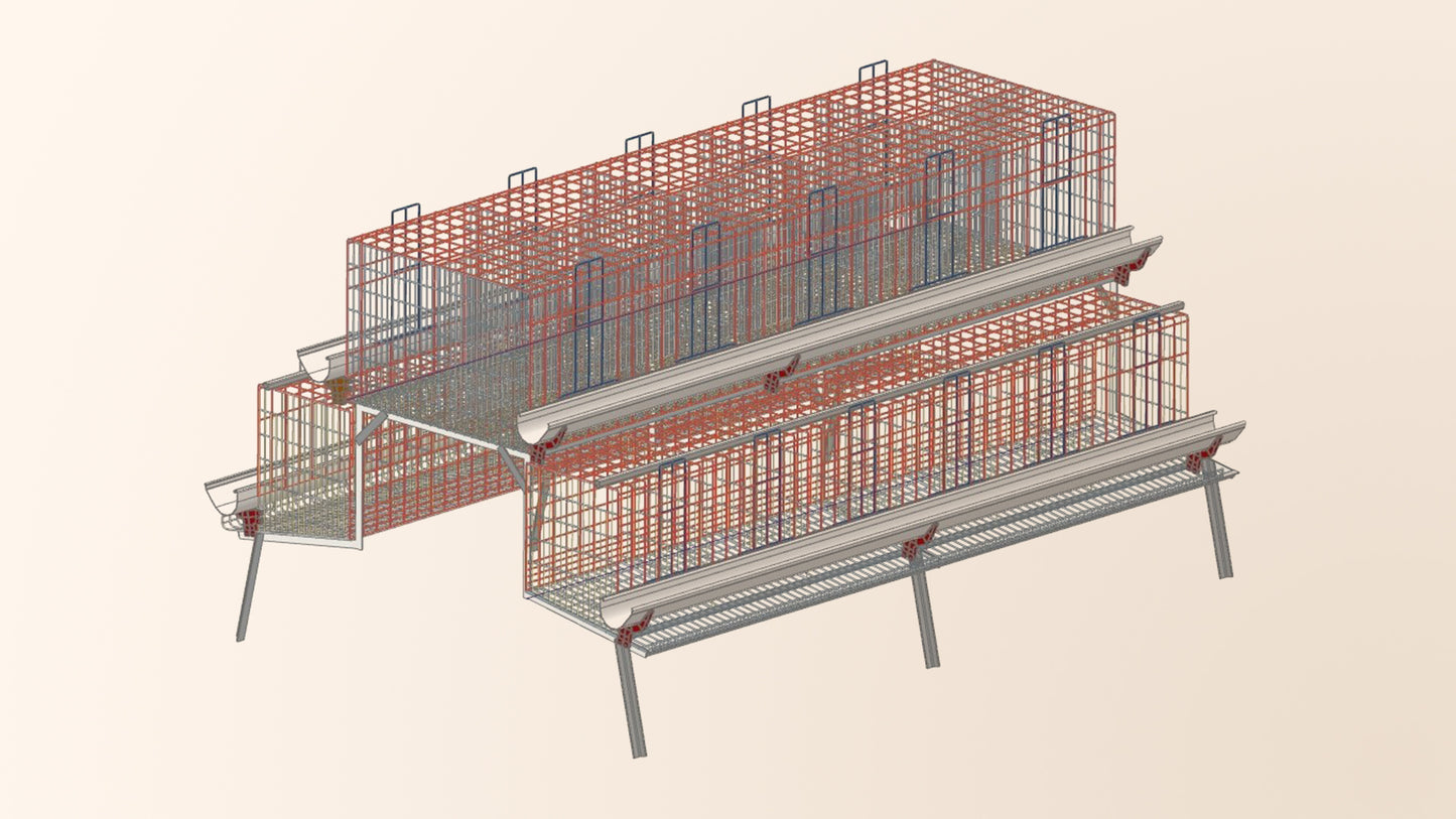 FT495 A Type Broiler Breeder Cages