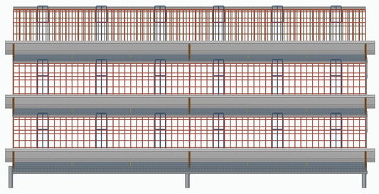FT457 A Type Commercial Layer Cages