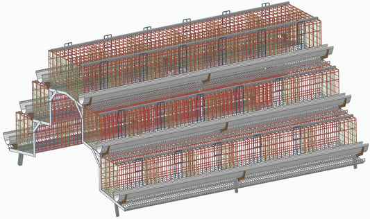 FT457 A Type Commercial Layer Cages