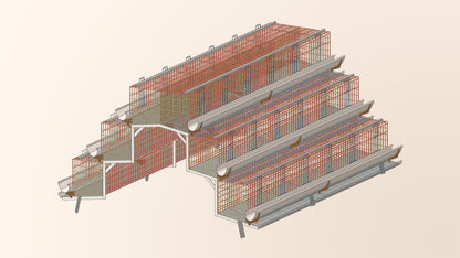 FT508 A Type Commercial Layer Cages