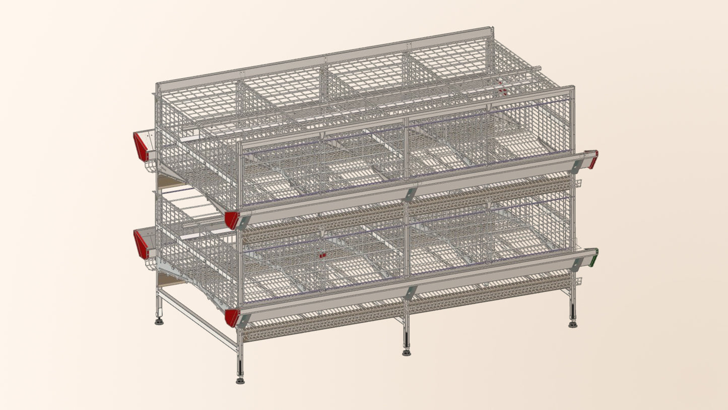 FT660 H-Type Commercial Layer Cages