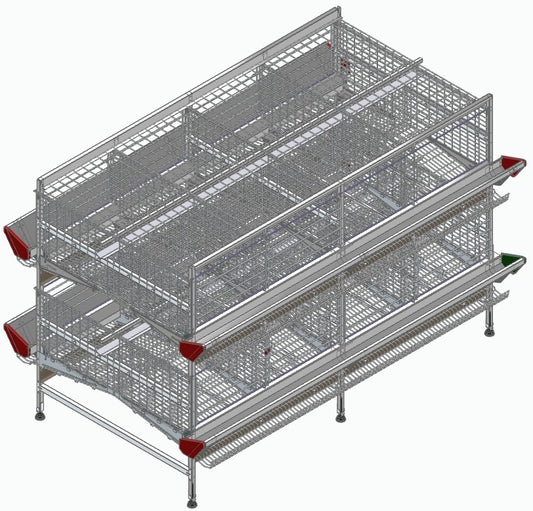 FT610 H-Type Commercial Layer Cages
